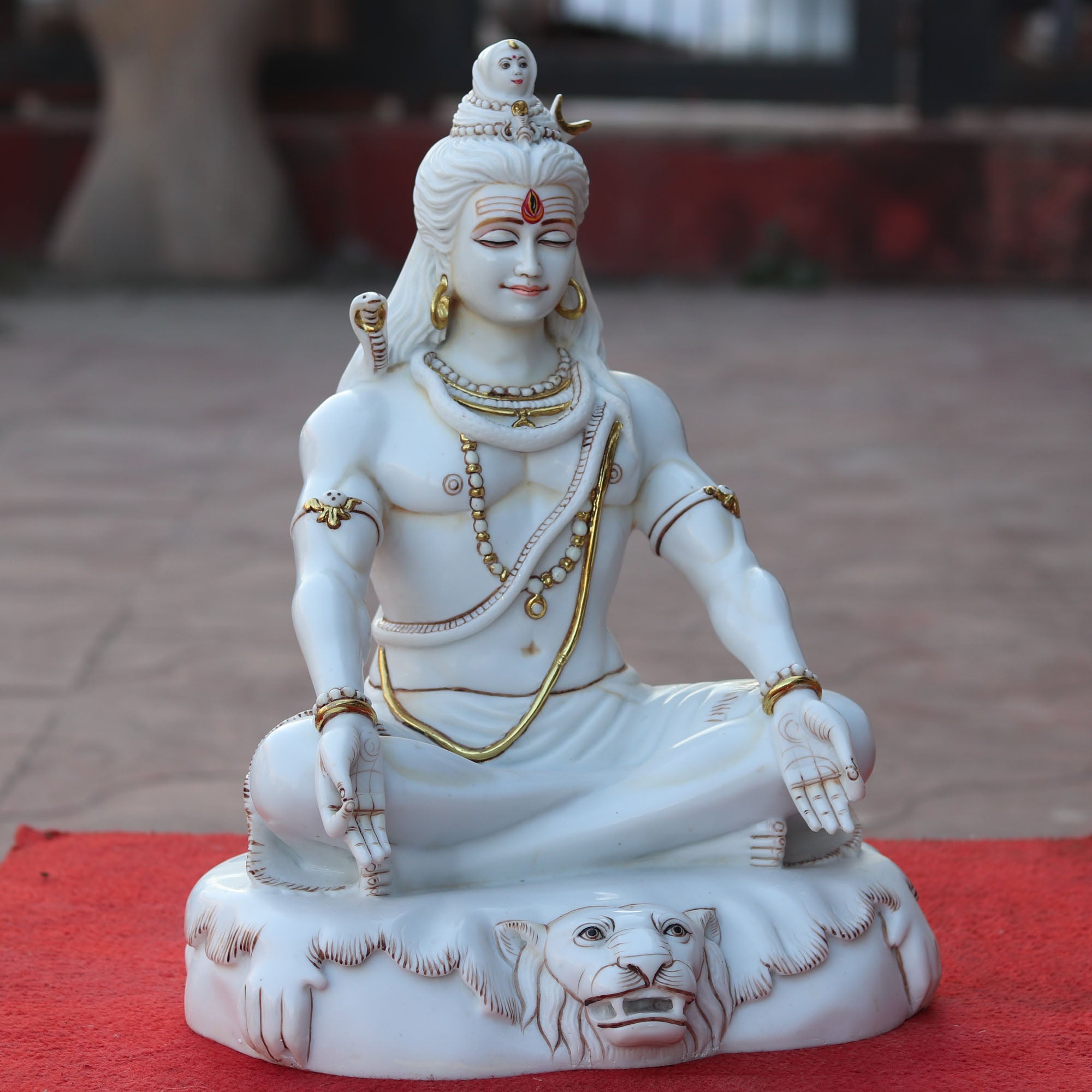 Makrana Marble Shiva Statue | 18 Inch