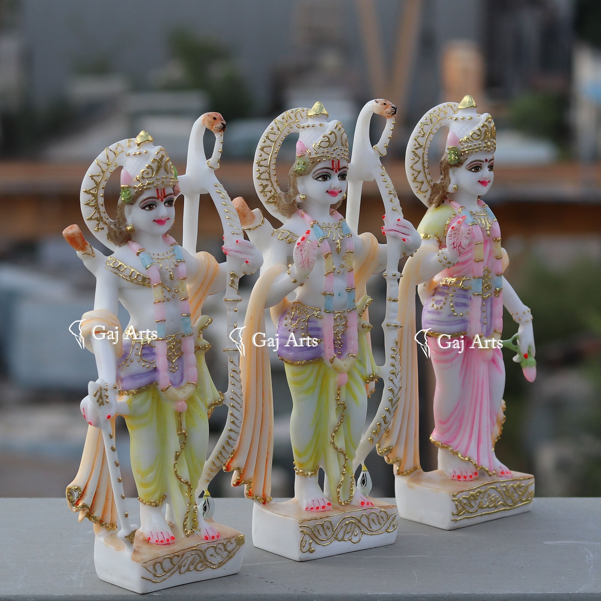 Ethiopia Marble Ram Jodi Idol | 12Inch