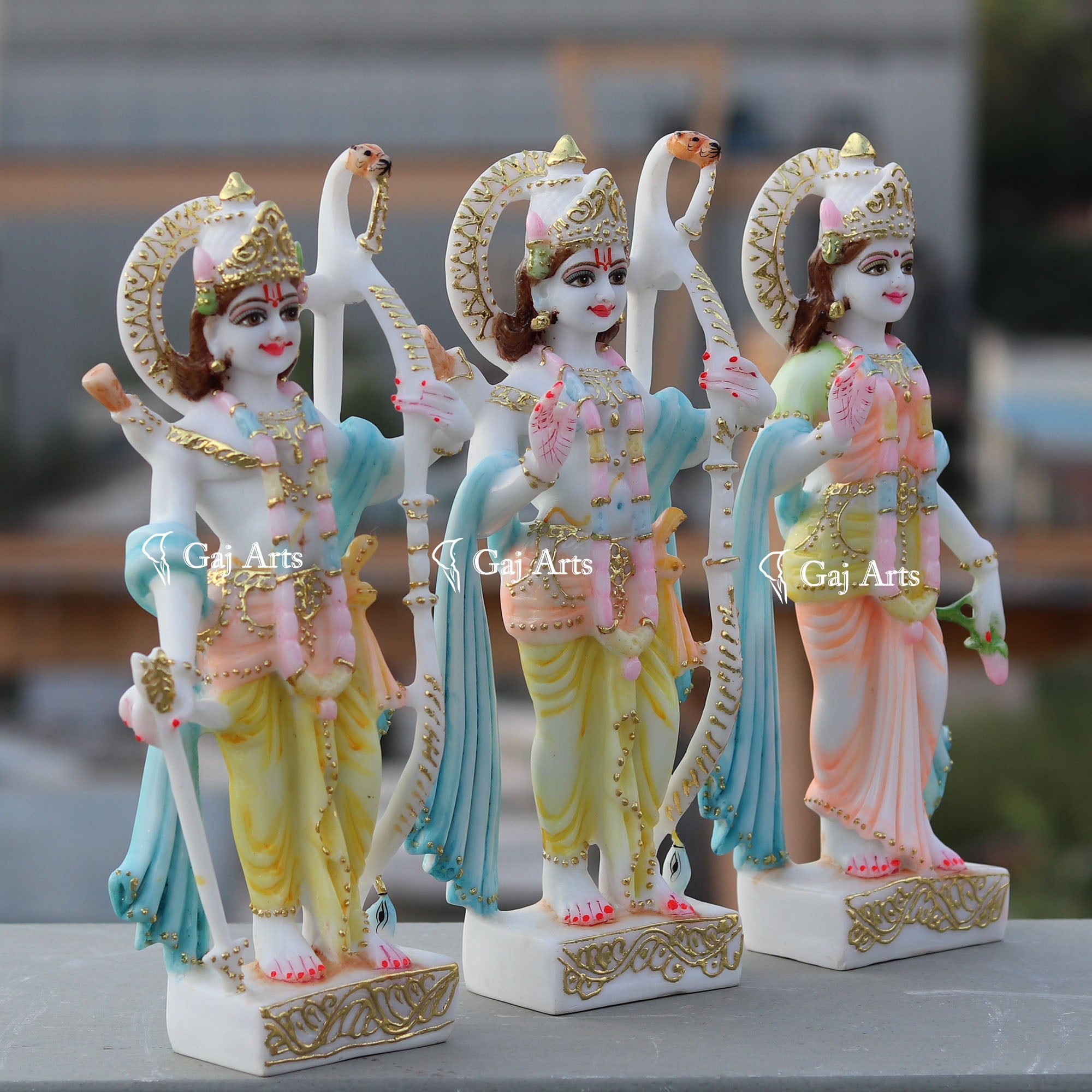 Ethiopia Marble Ram Jodi Idol | 12Inch