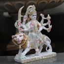 White Marble Durga Mata Idol | 18 Inch