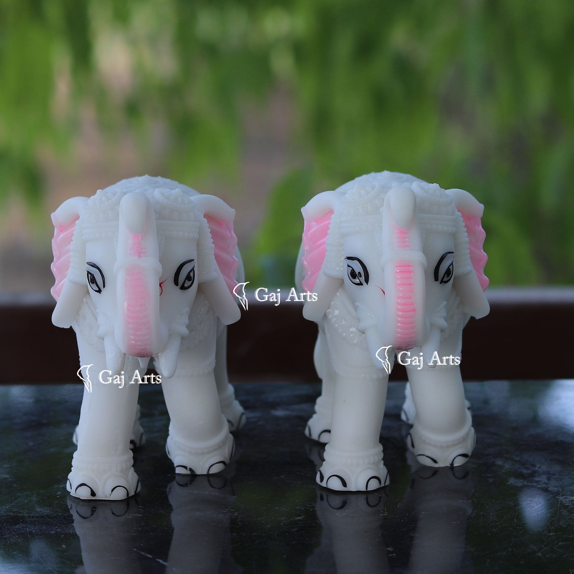 Korean Marble  Elephant Statue | 6 Inch