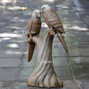 White Marble Parrots| 30 Inch