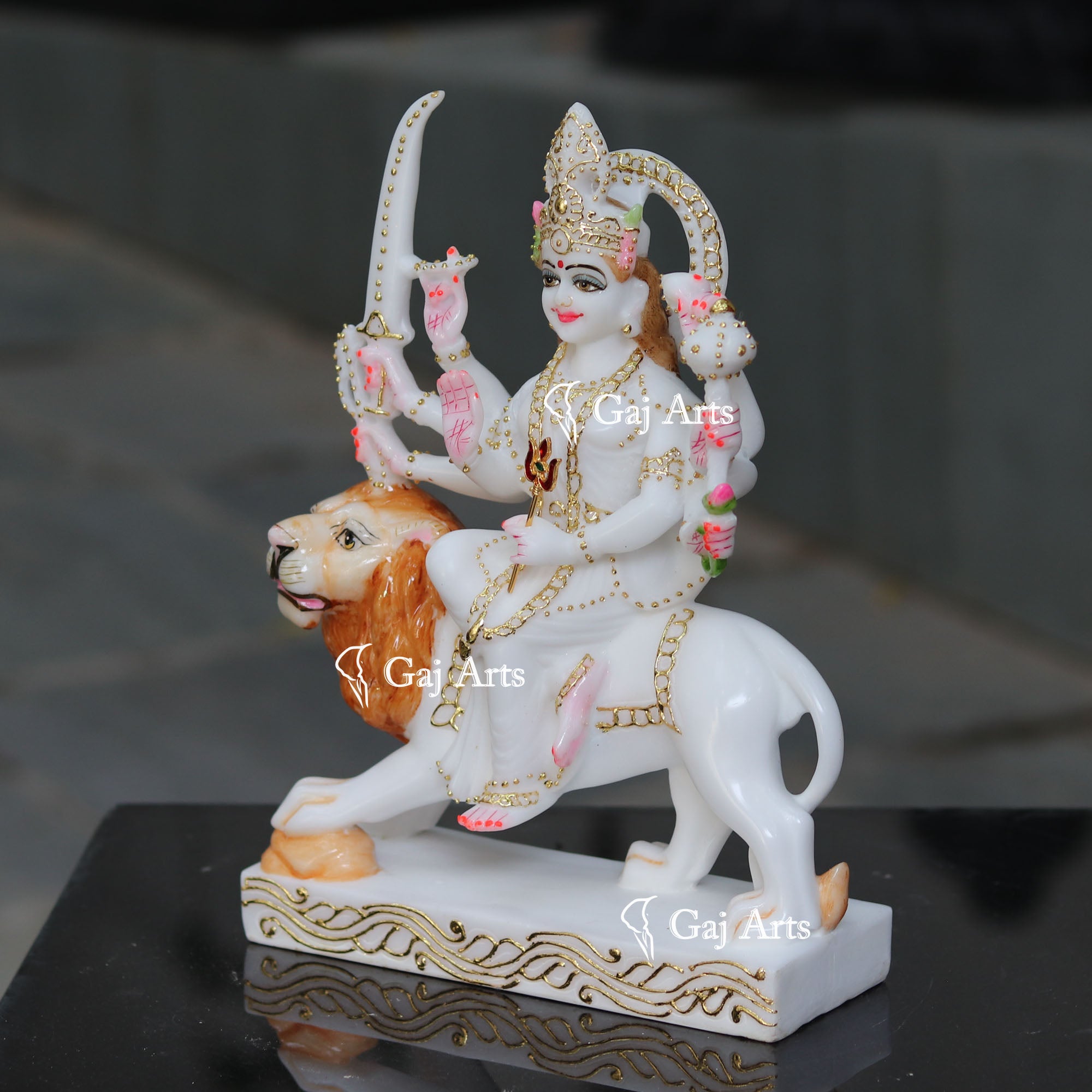 Marble Durga Maa Idol | 12 Inch
