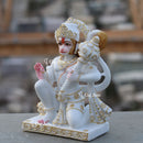 Ethiopia Marble Hanuman Ji Idol | 9 Inch