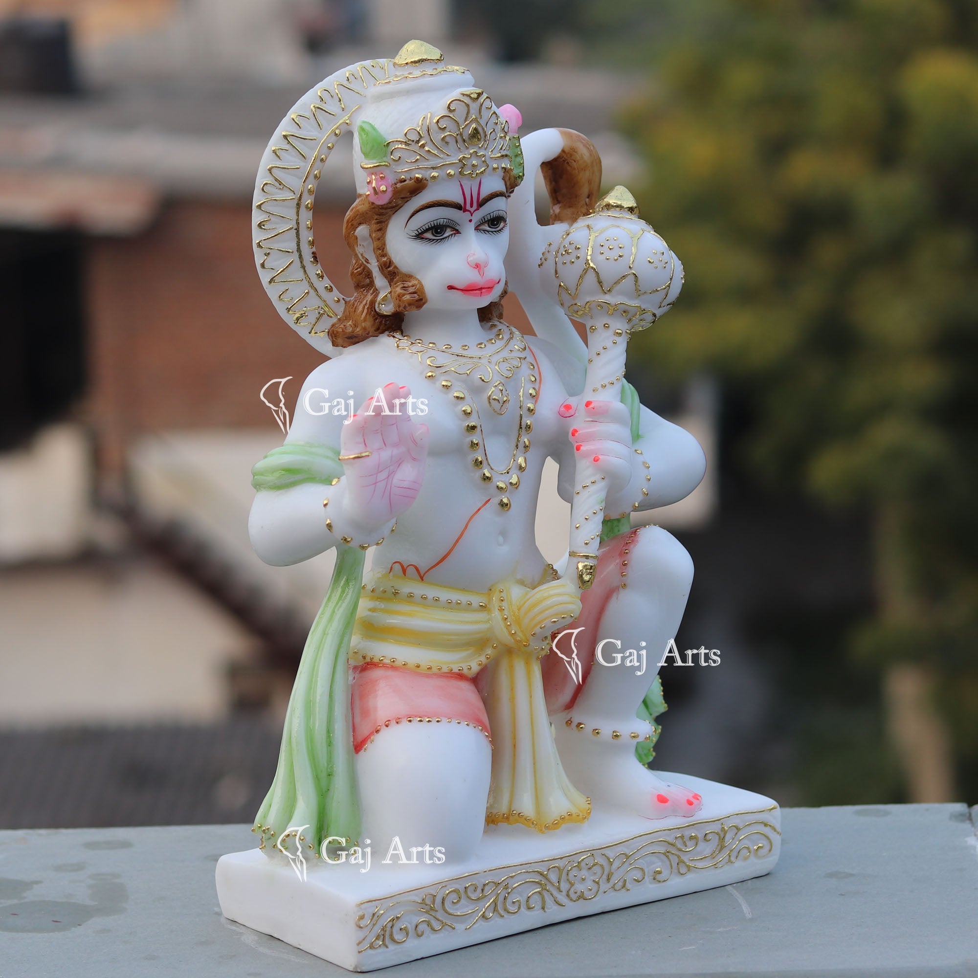 Marble Hanuman Ji Idol | 15 Inch