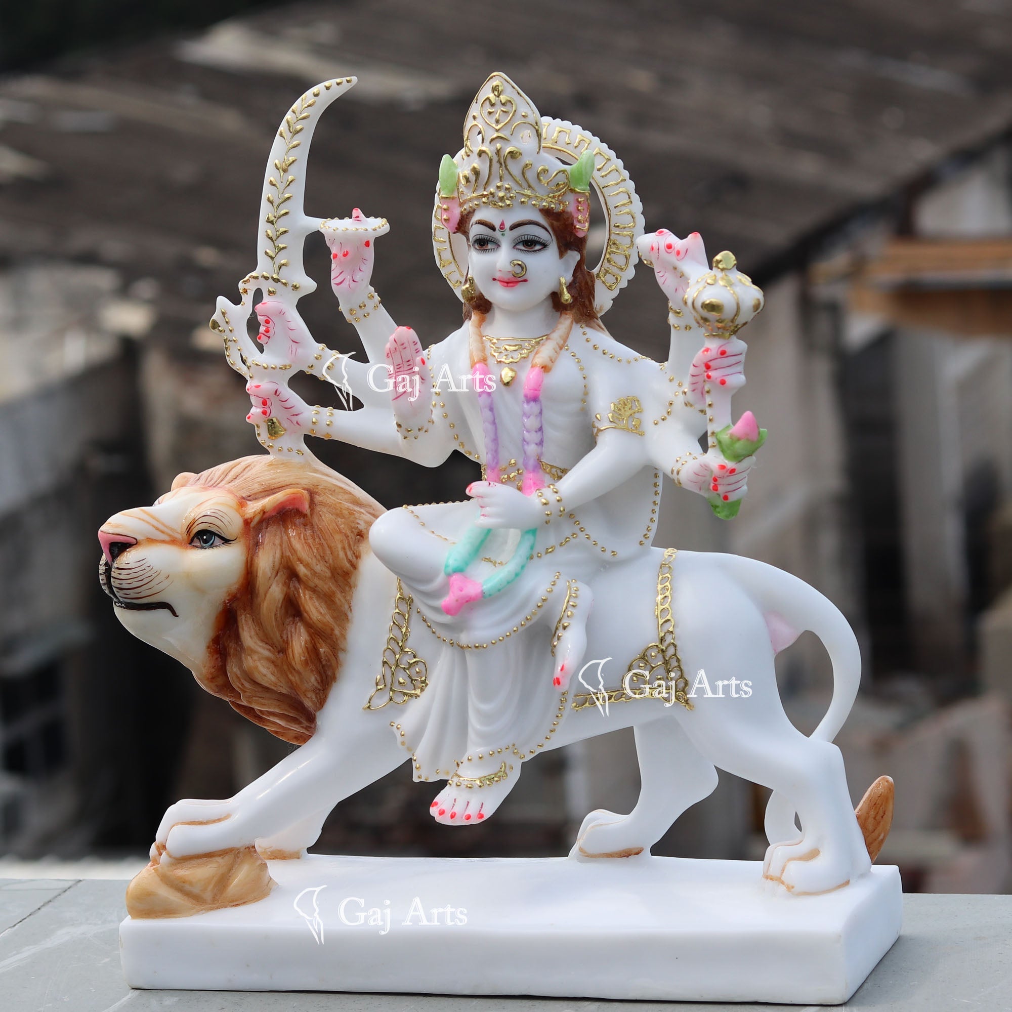 Durga Maa Marble Idol | 18 Inch