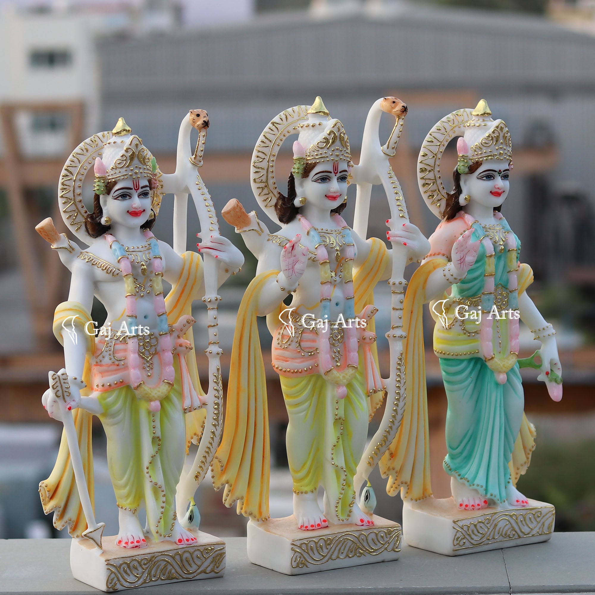 Ethiopia Marble Ram Jodi Idol | 18 Inch