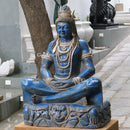 Black Marble Shiva Statue | 60 Inch