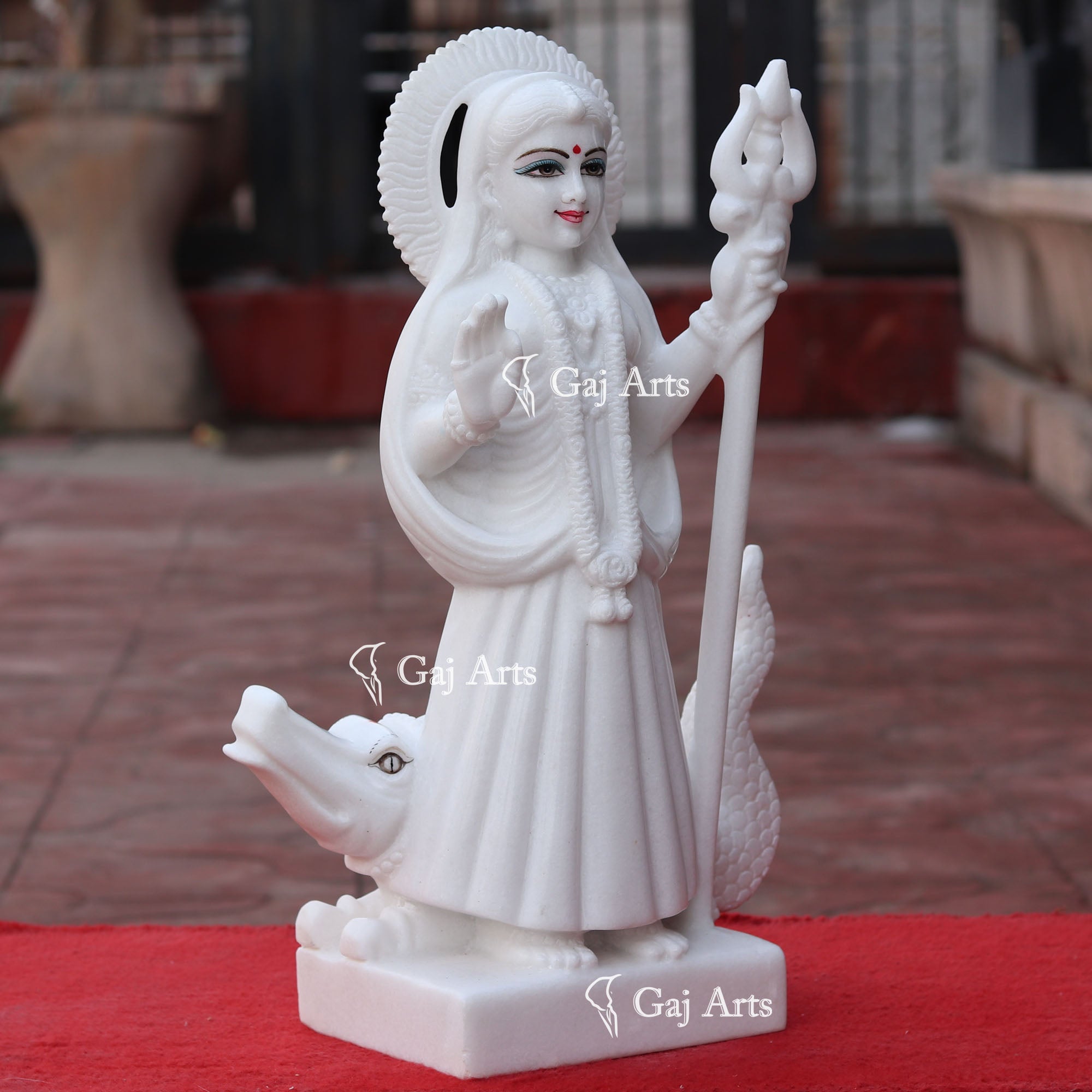 Marble Khodiyar Maa Idol | 21 Inch
