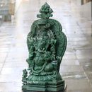 Natural Green Quartz Ganesh Murti | 32 Inch