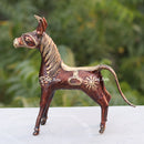 Dhokra Art Horse 8"