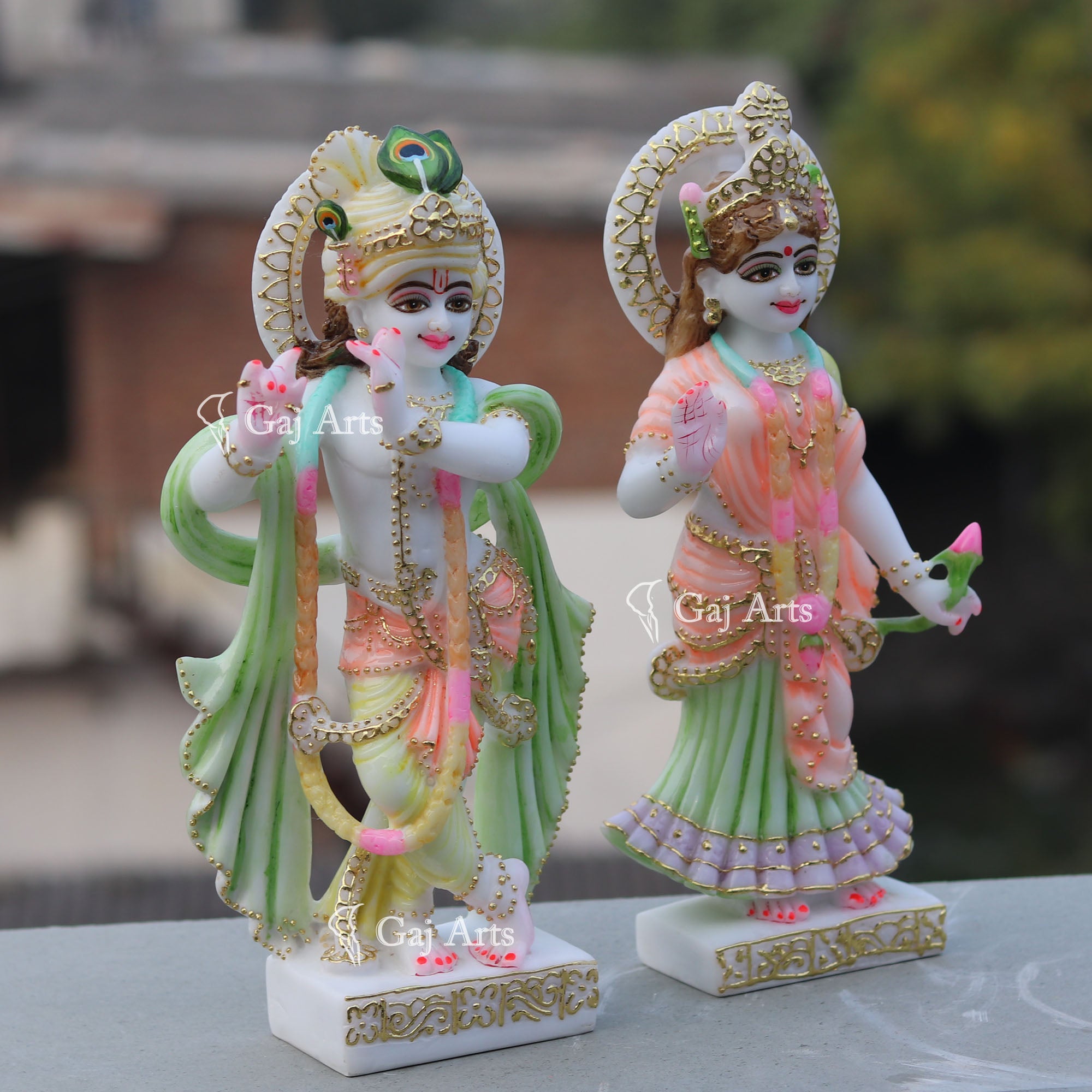 Marble Radha Krishna Idol | 12 Inch