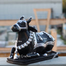 Black Marble Nandi Idol | 15 Inch