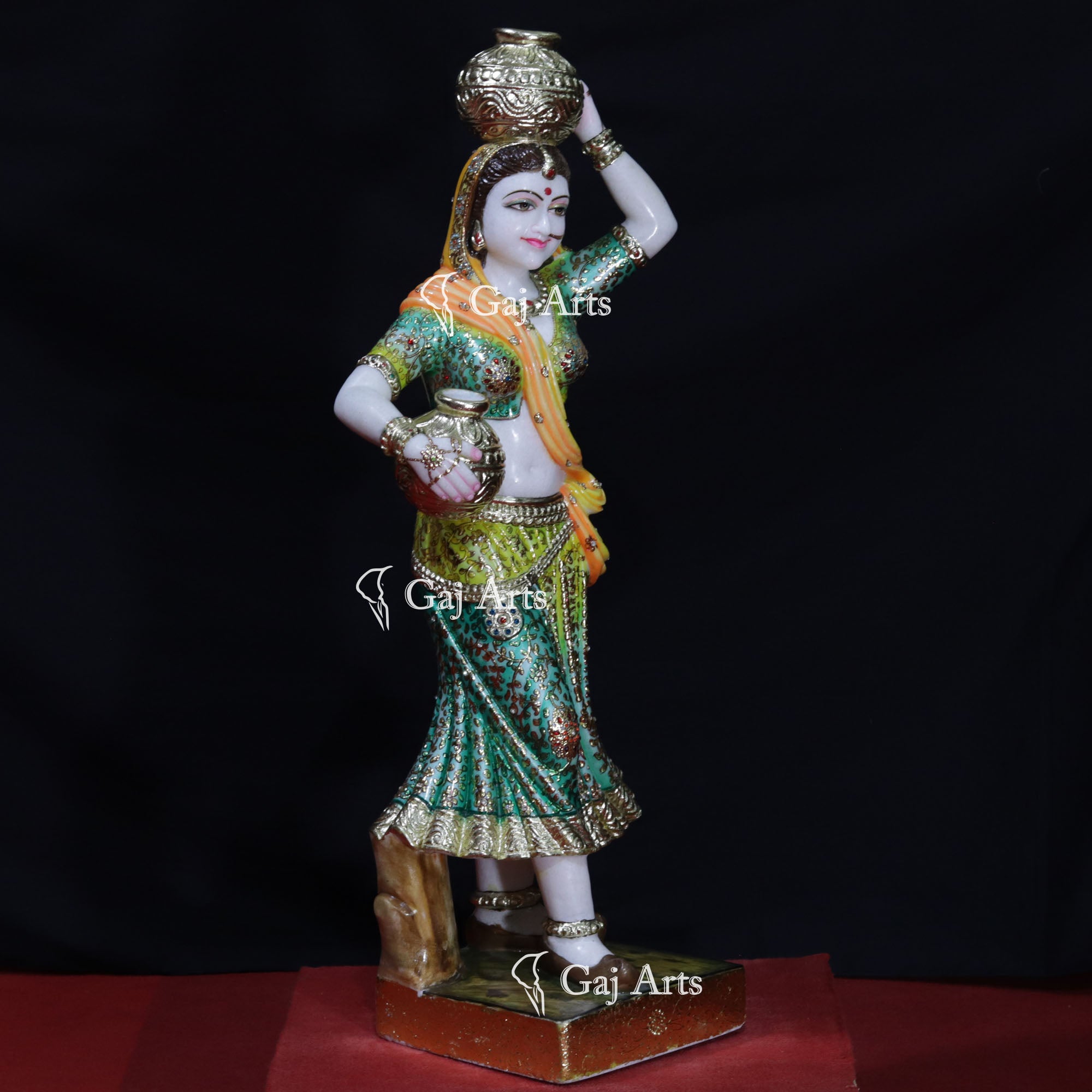 White Makrana Marble Bani Thani Statue | 42 Inch
