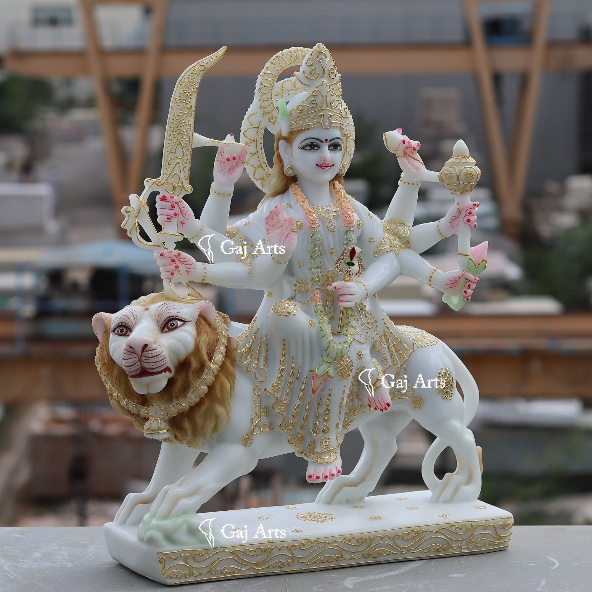 Marble Durga Maa Idol | 18 Inch