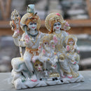 White Marble Shiv Parivar Statue | 12 Inch