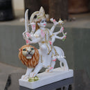 Durga Maa Marble Idol | 15 Inch