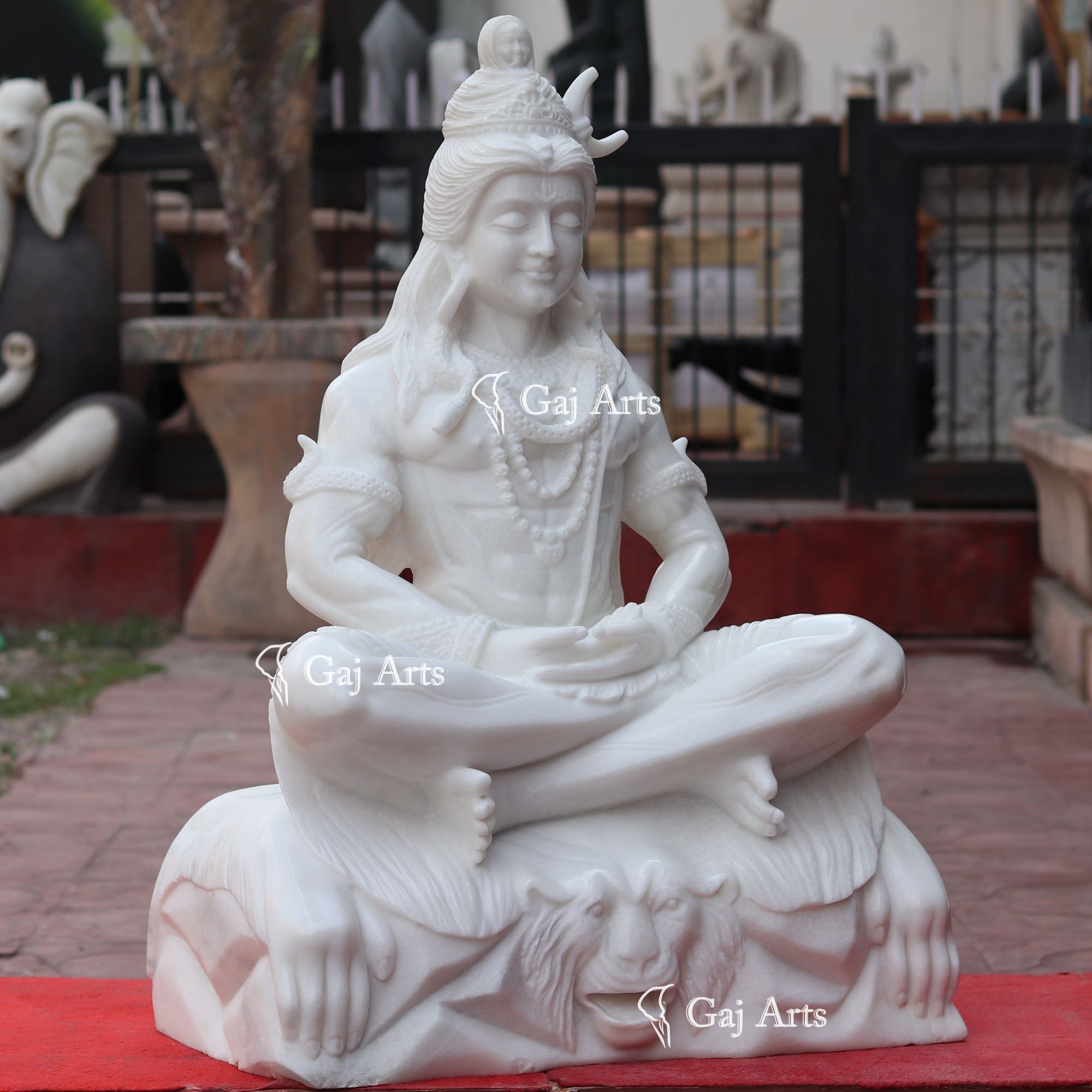 Marble Shiva Statue | 36 Inch