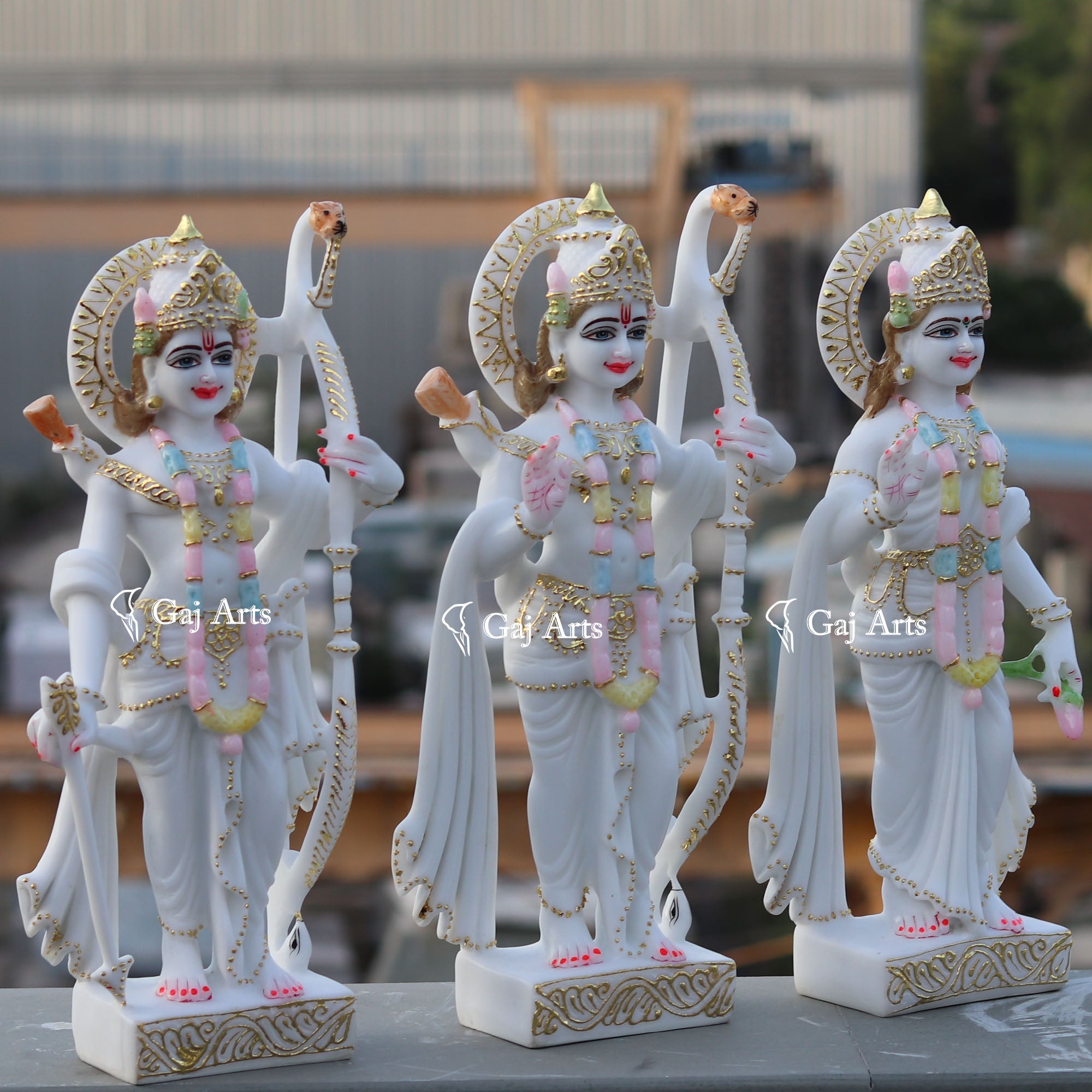 Ethiopia Marble Ram Jodi Idol | 18 Inch