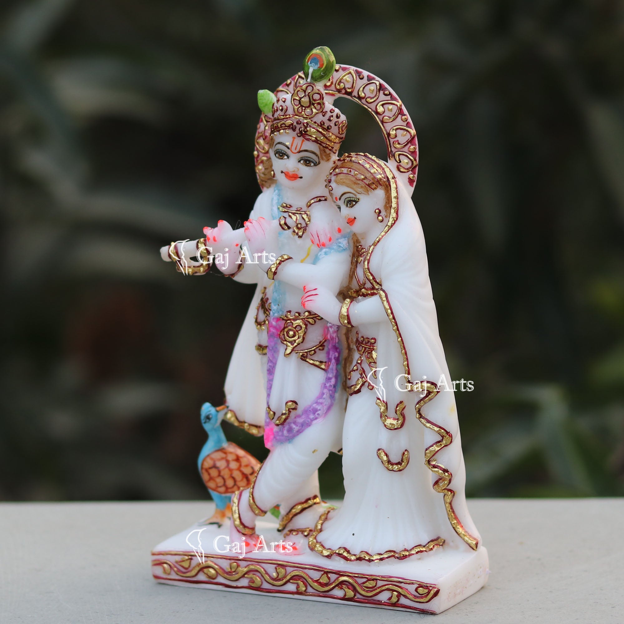 Marble Radha Krishna Idol | 7 Inch