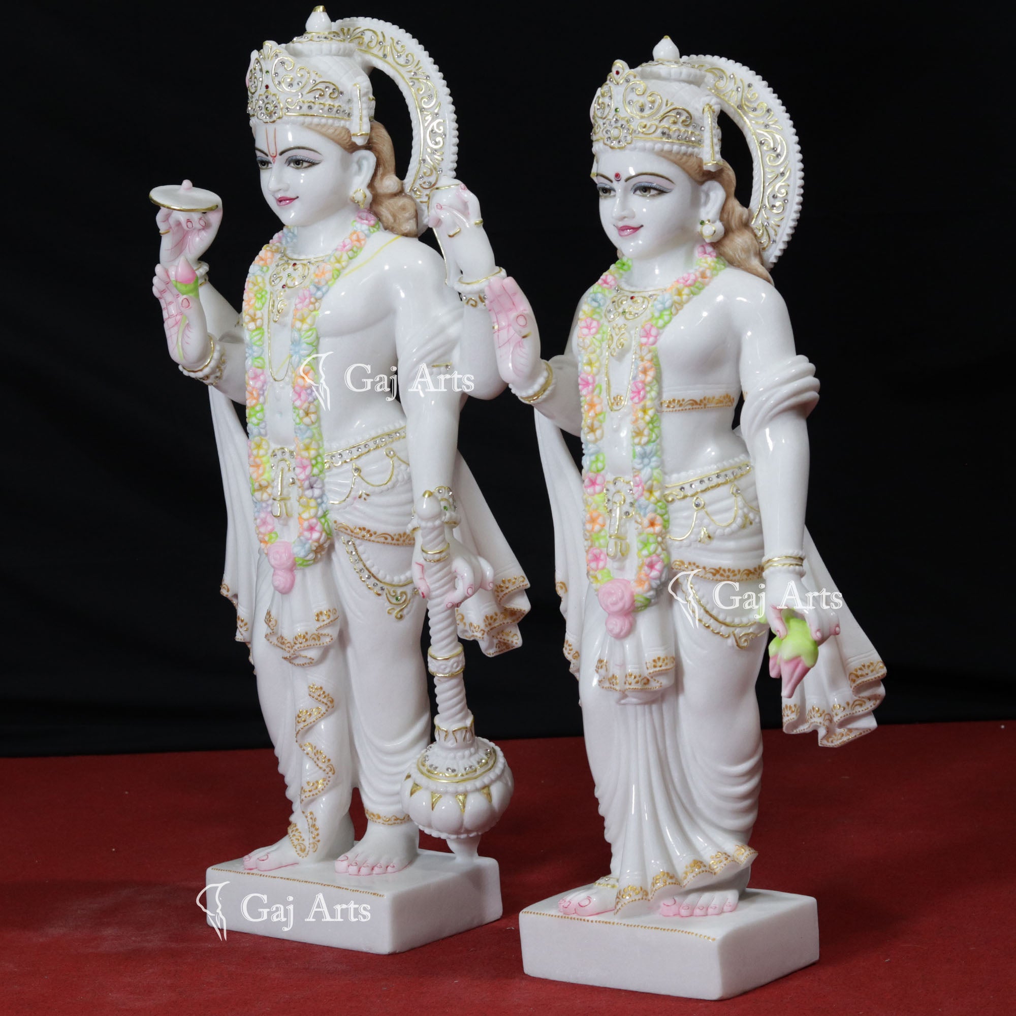 Marble Lakshmi Narayan Idol | 30 Inch