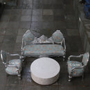 5 Seater Silver  Sofa Set