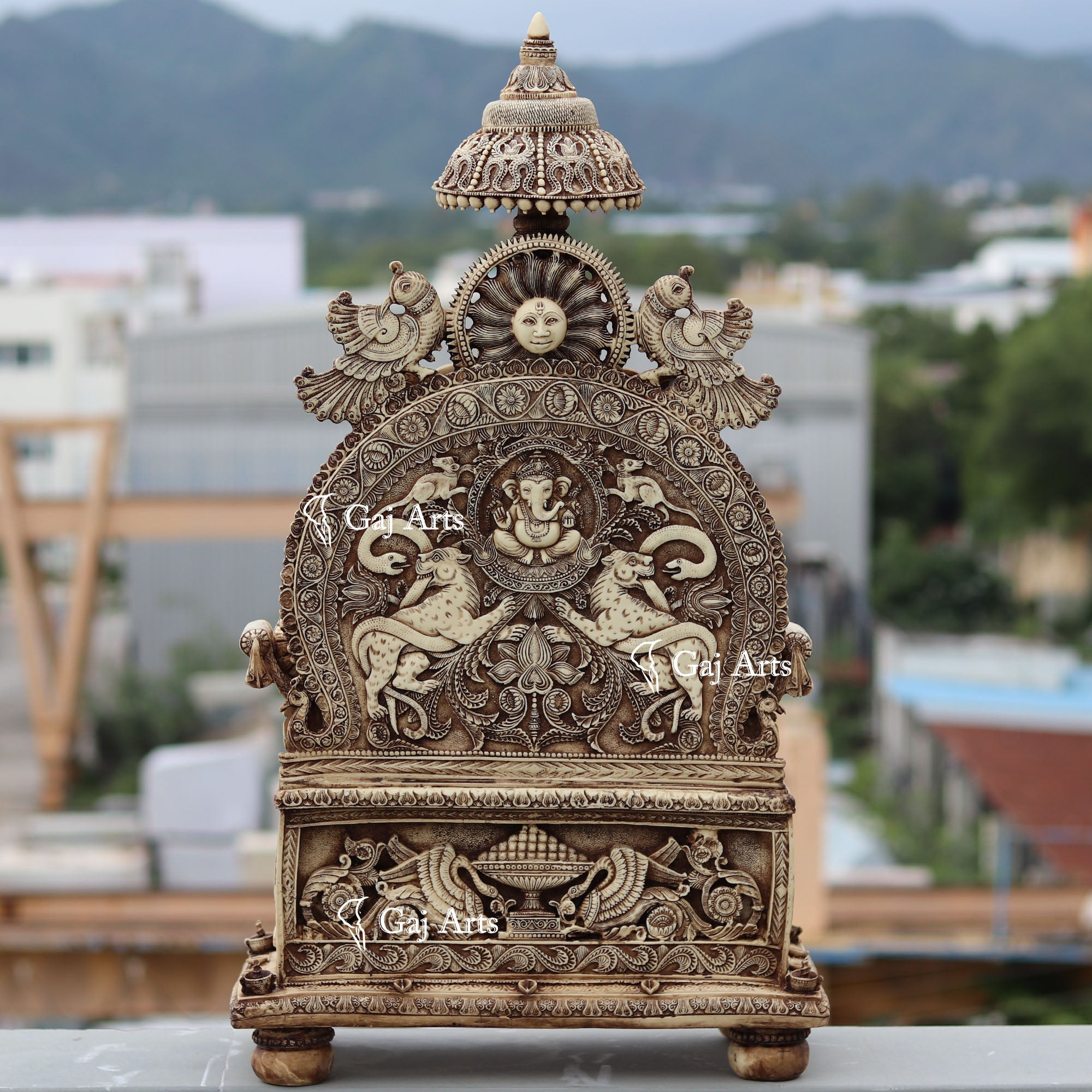 Antique  Ganesha Idol | 36 Inch