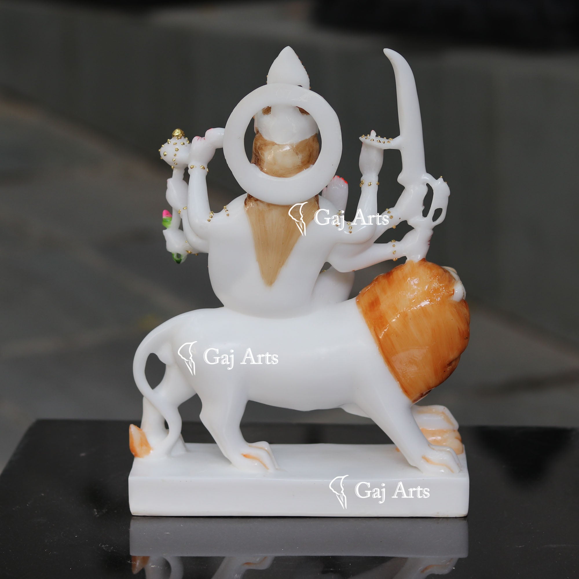 Marble Durga Maa Idol | 12 Inch