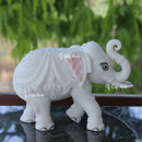 Korean Marble  Elephant Statue | 10 Inch