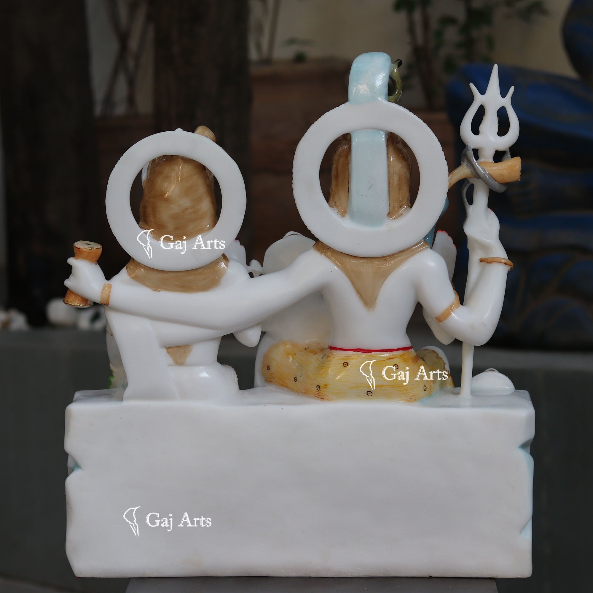 White Marble Shiv Parivar Idol 24 Inch