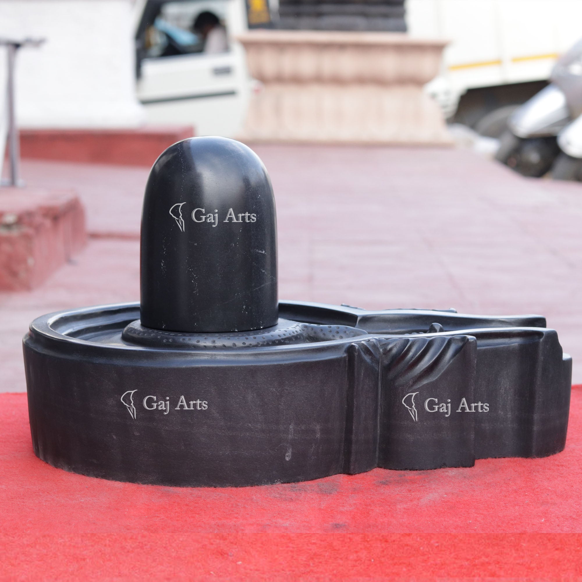 Black Marble Shivling | 18 Inch