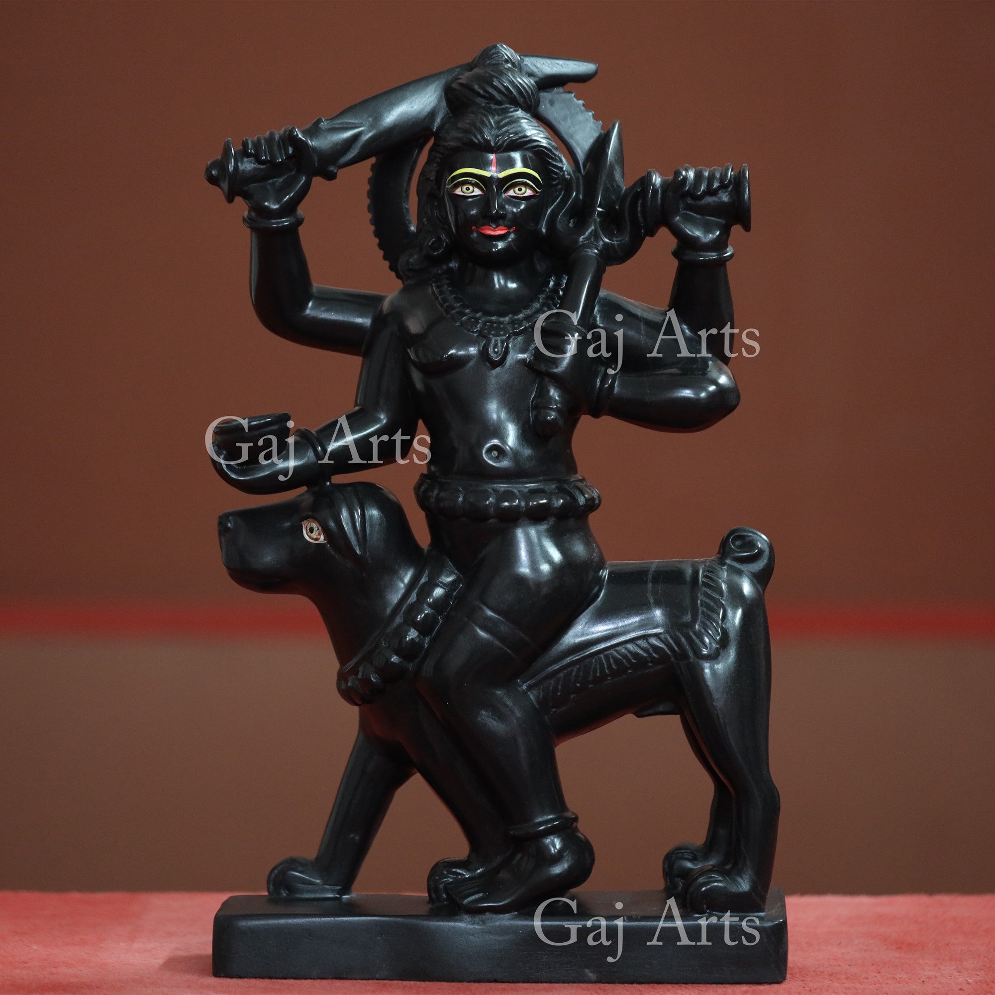 Marble Kaal Bhairav Idol | 21 Inch