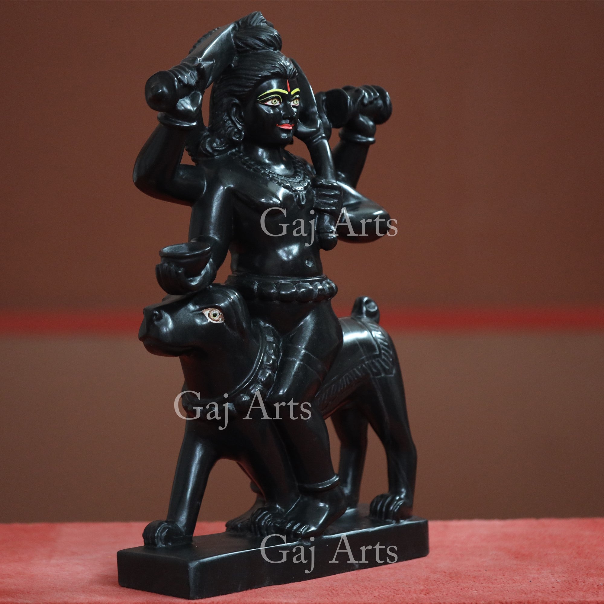Marble Kaal Bhairav Idol | 21 Inch
