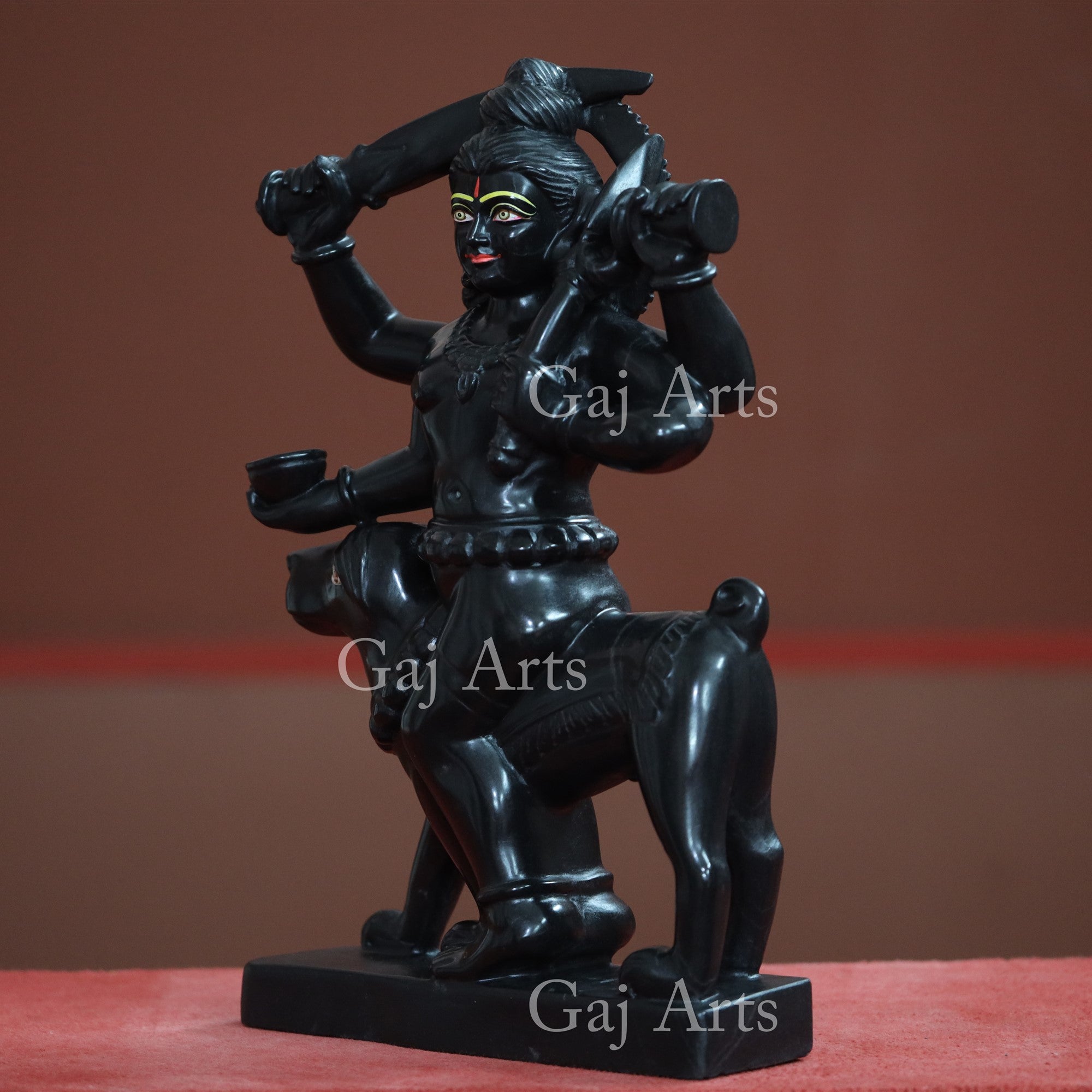 Marble Kaal Bhairav Idol | 21 Inch