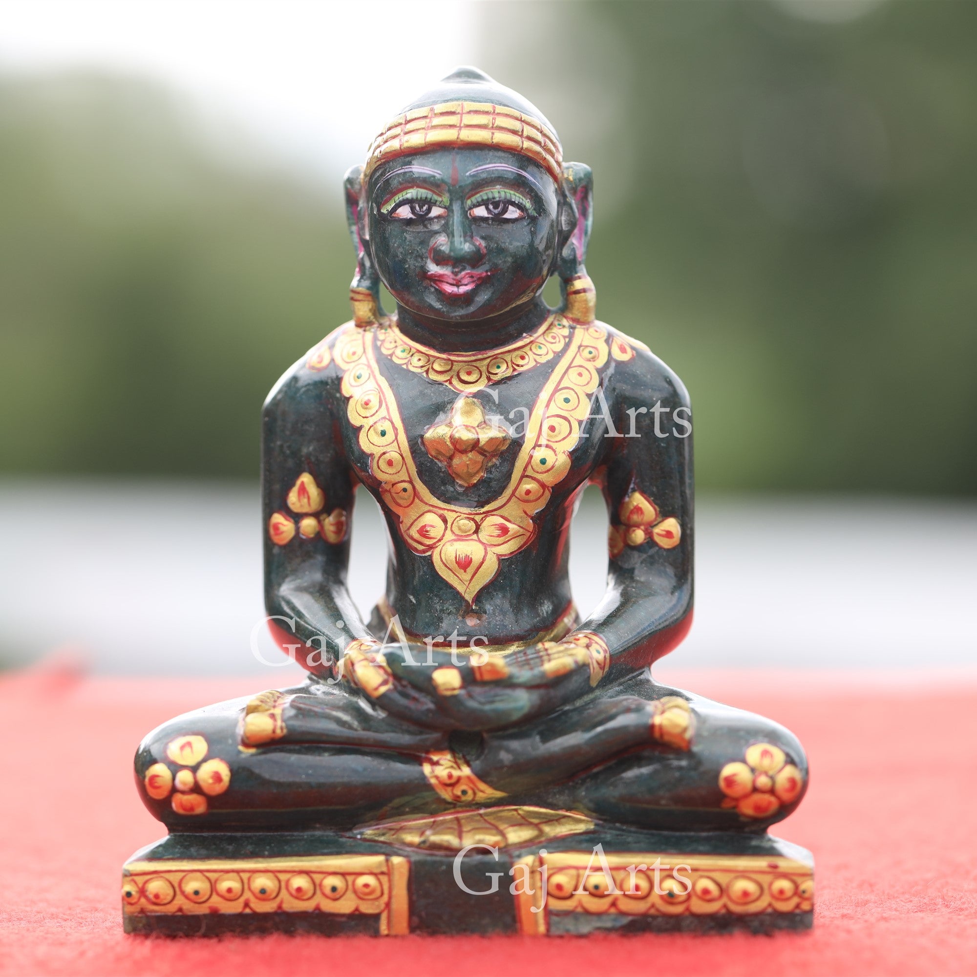 Rajasthan Black Marble Jain Idol | 5 Inch