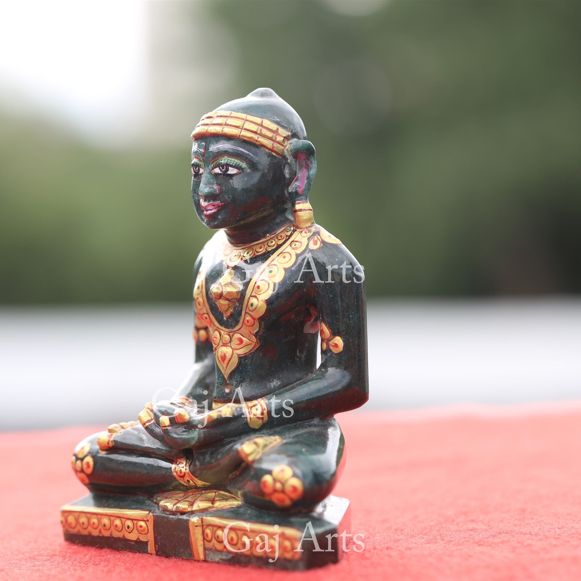 Rajasthan Black Marble Jain Idol | 5 Inch