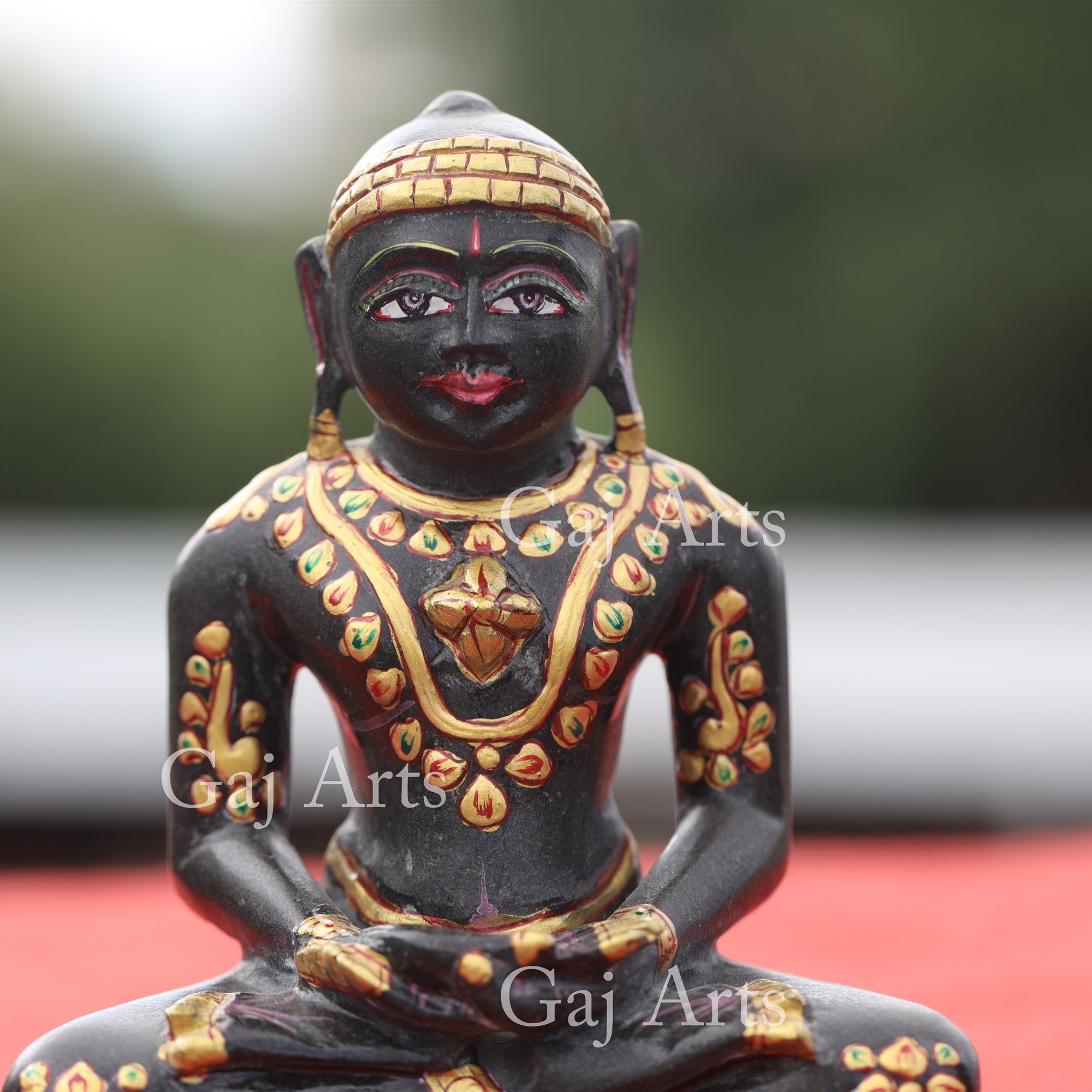 Black Marble Jain Idol | 5 Inch
