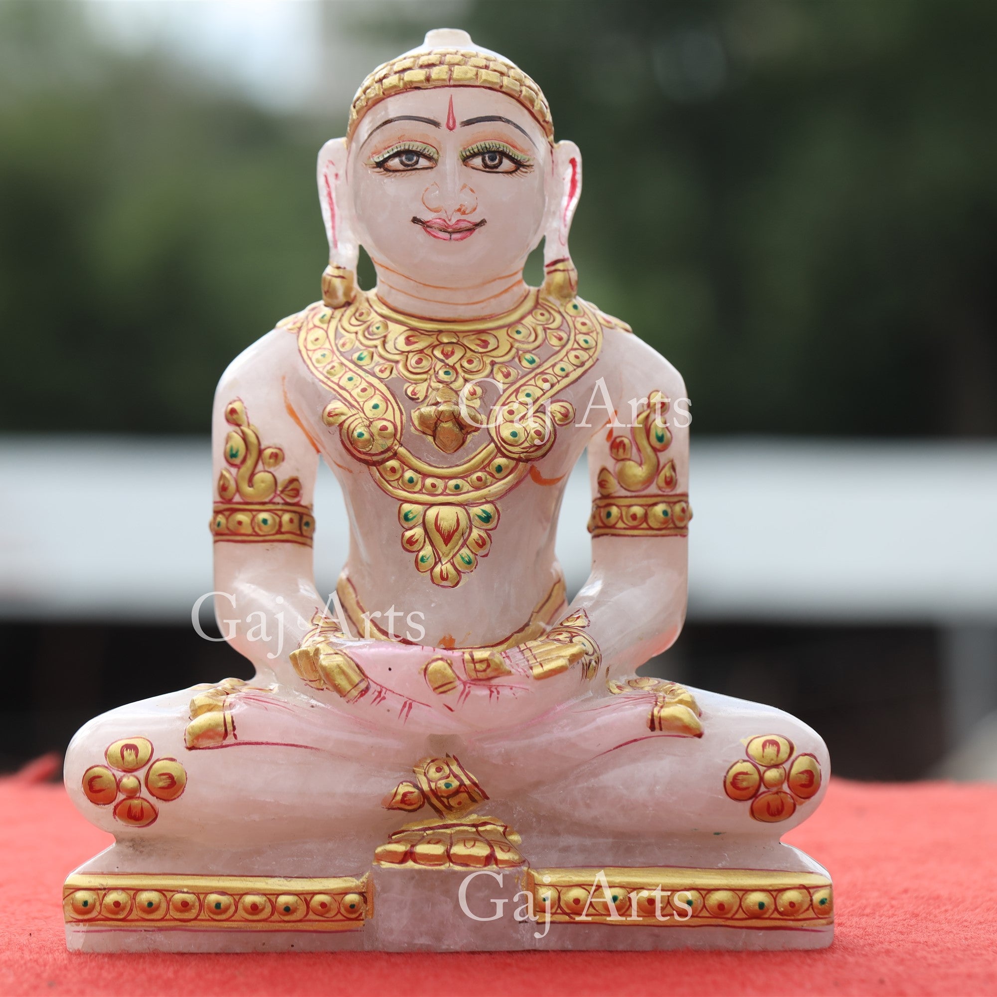 Pink Rose Quartz Jain Idol | 7 Inch