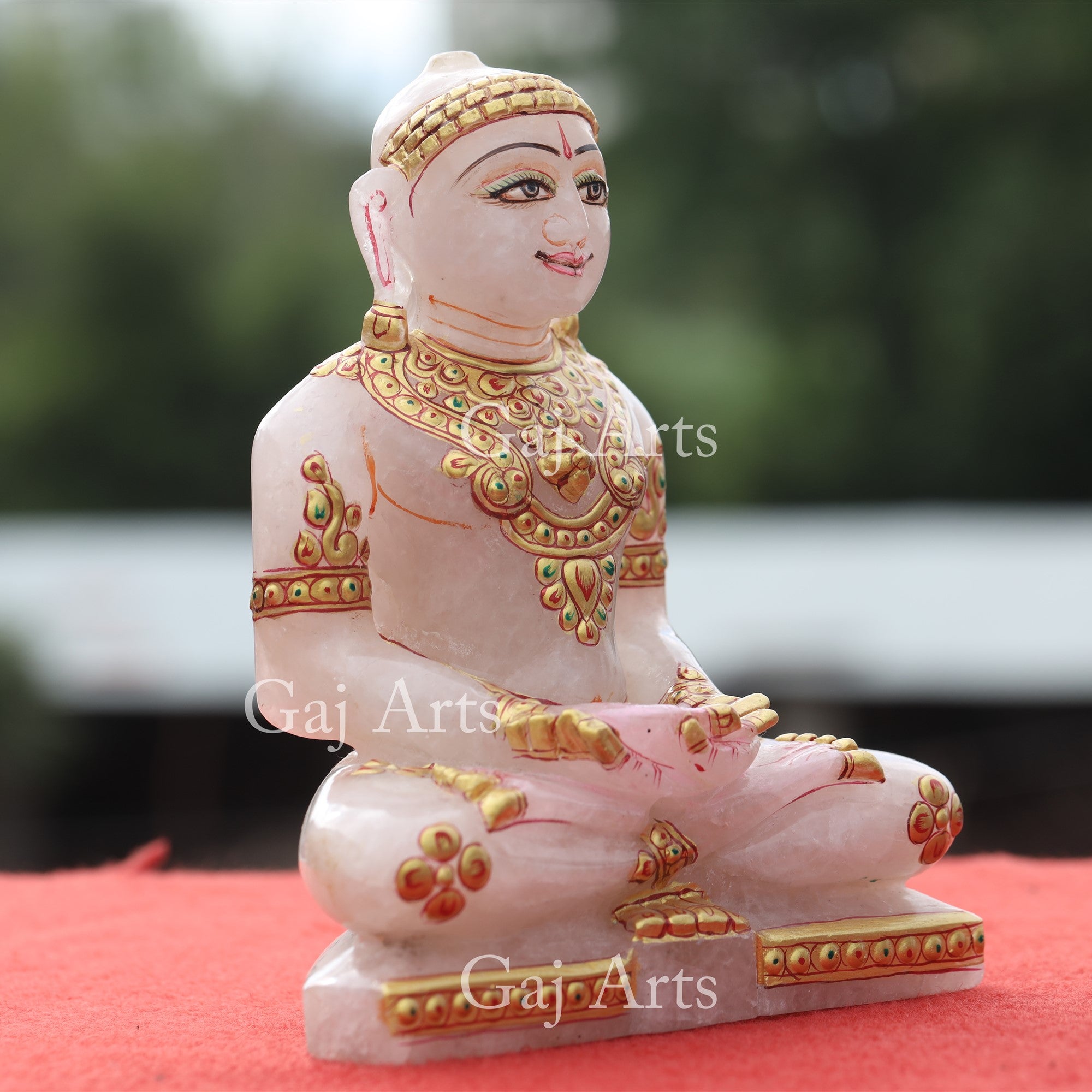 Pink Rose Quartz Jain Idol | 7 Inch