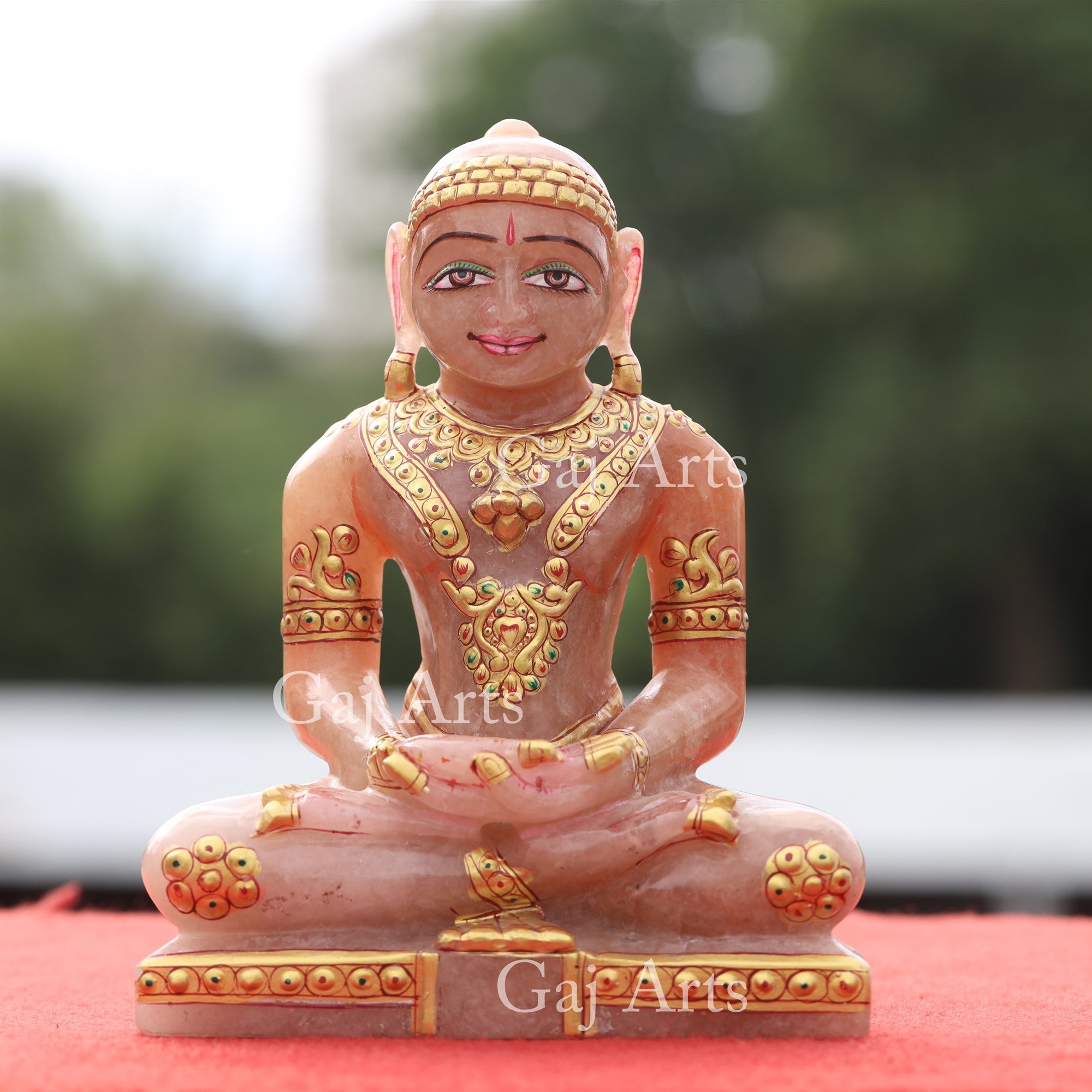 Margaj Precious Stone Jain Idol | 7 Inch