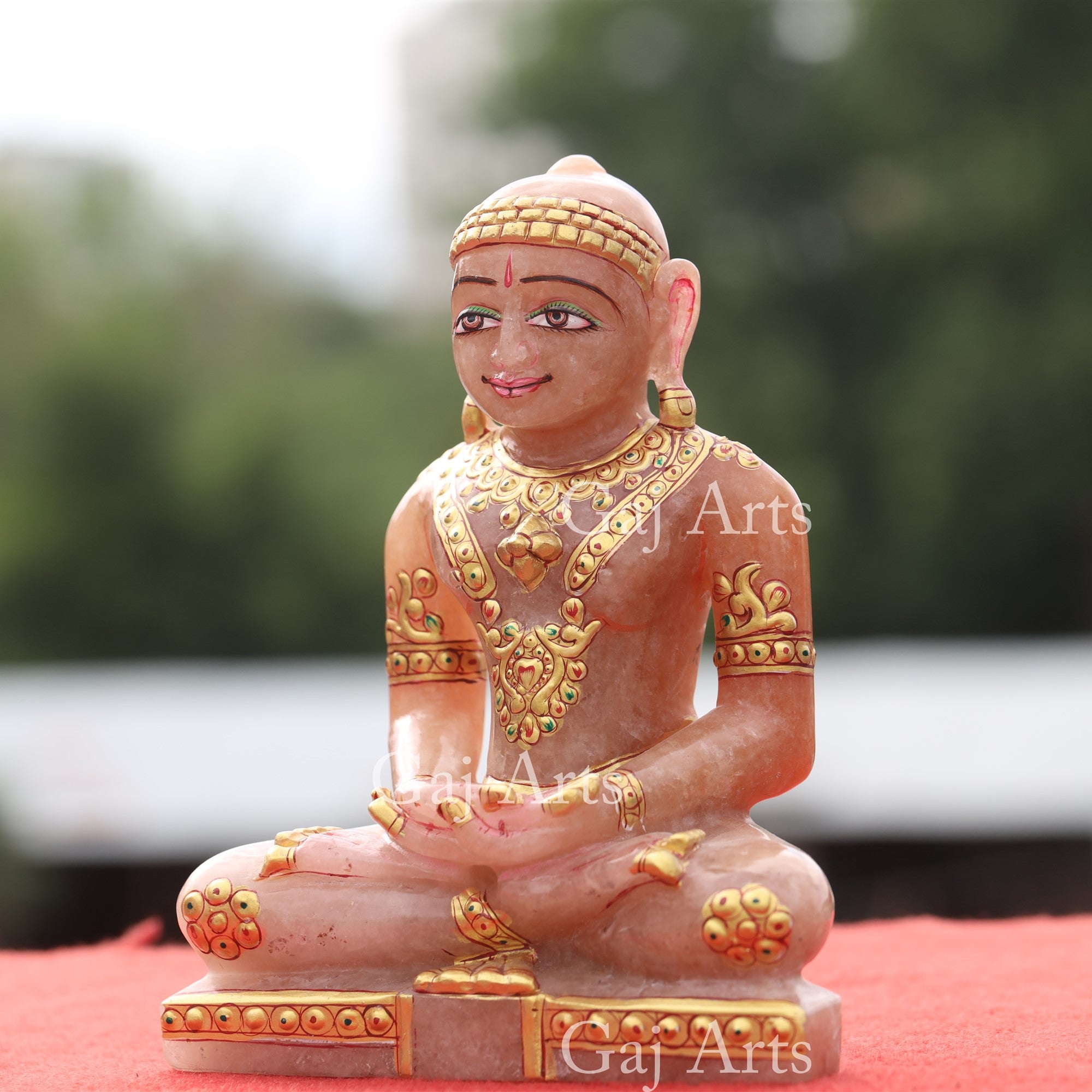 Margaj Precious Stone Jain Idol | 7 Inch