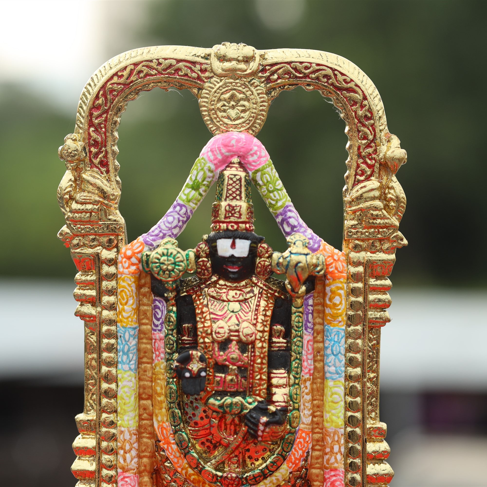 Black Marble Tirupati Balaji Idol | 12 Inch