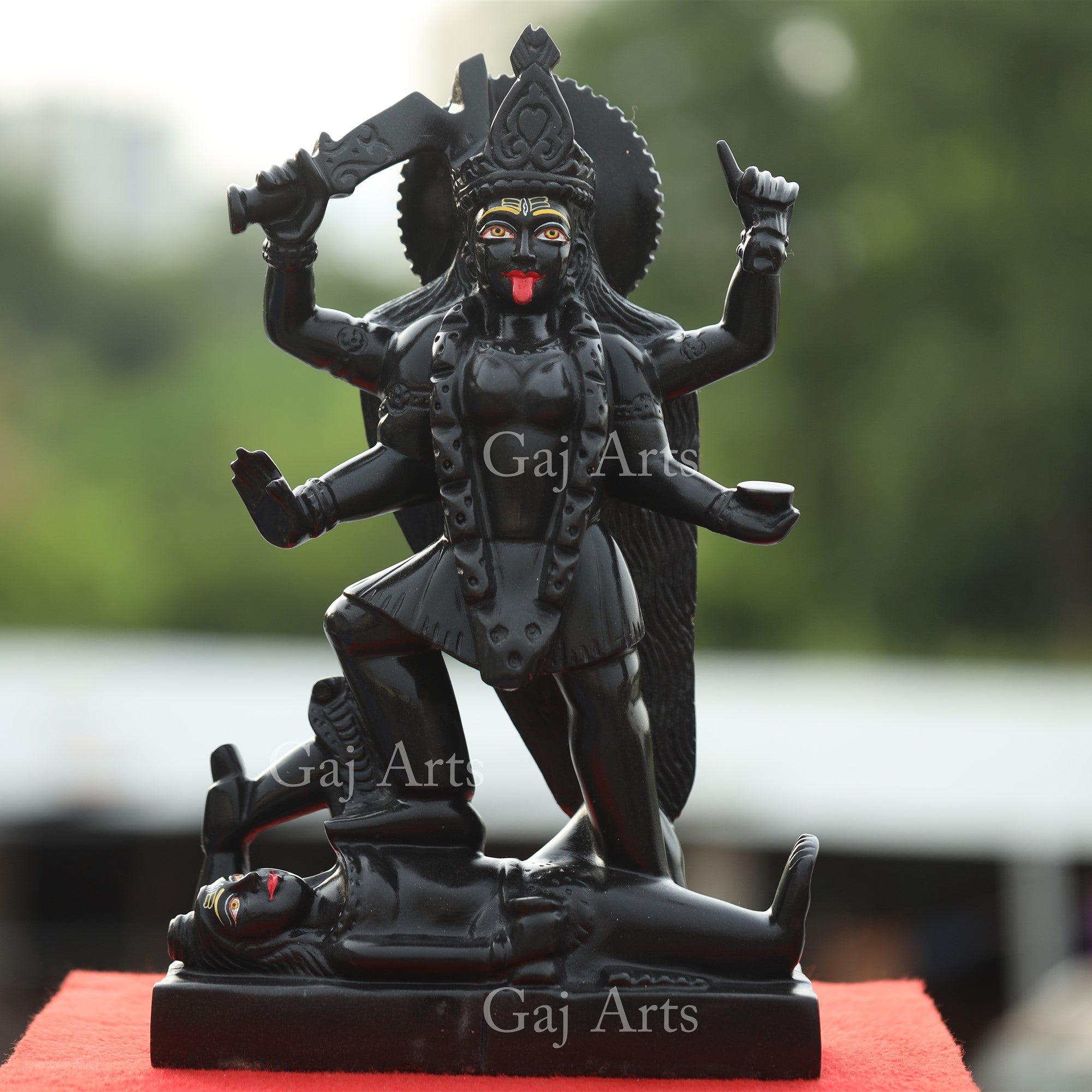 Black Marble Kali Mata Murti | 16 Inch