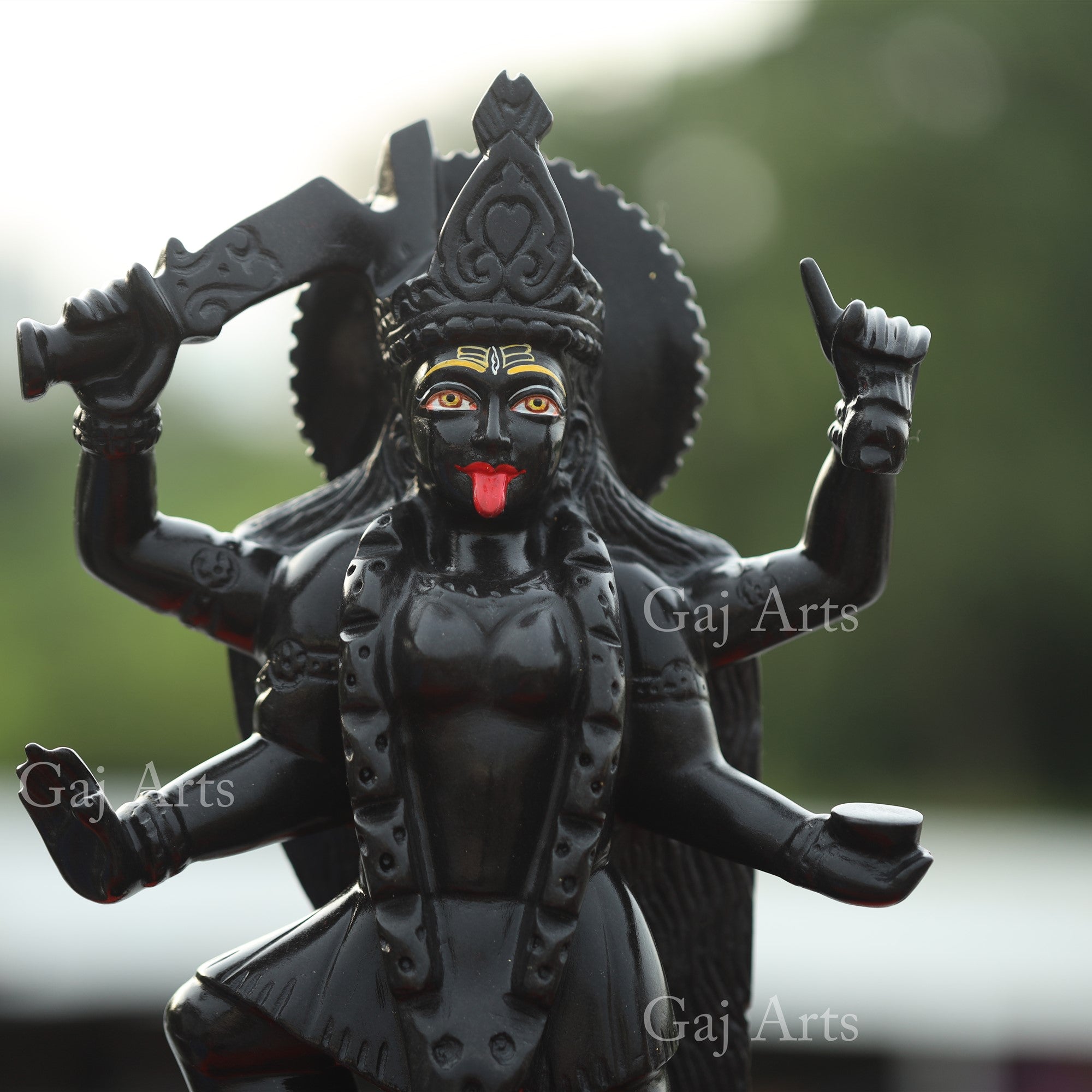 Black Marble Kali Mata Murti | 16 Inch