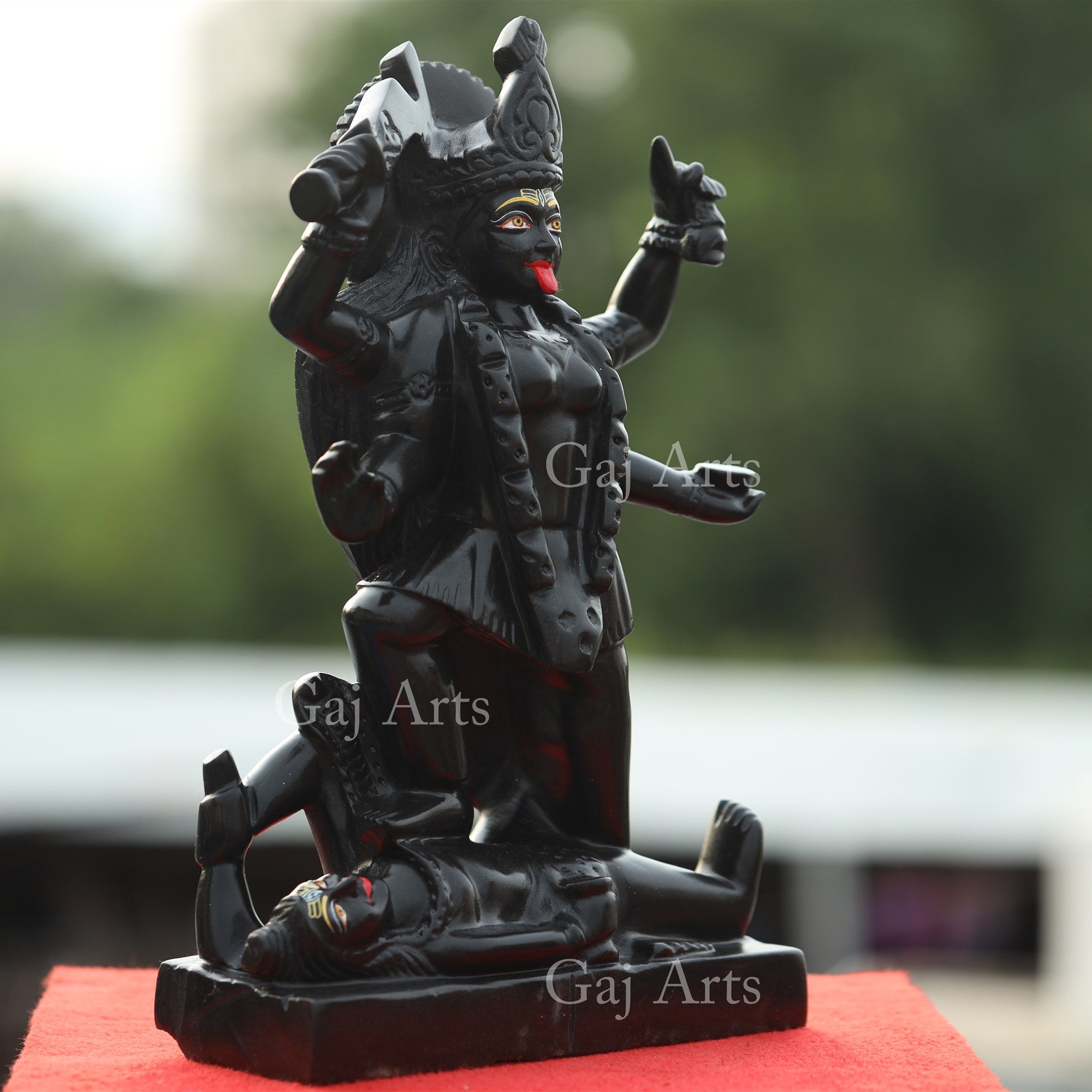 Black Marble Kali Mata Murti | 16 Inch