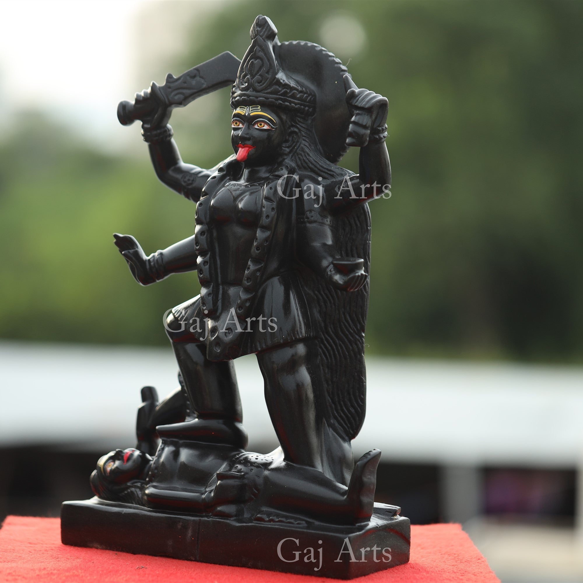 Black Marble Kali Mata Murti | 16 Inch