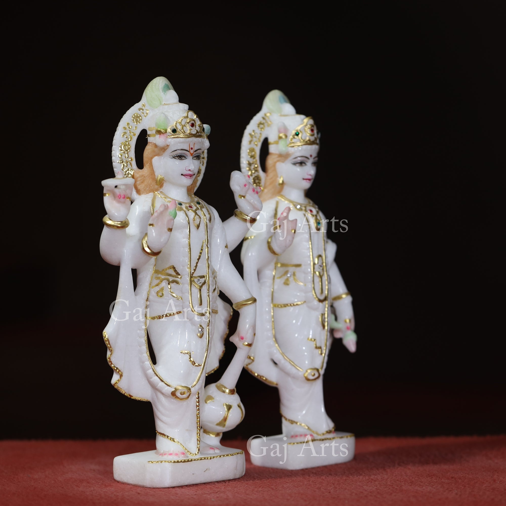 Makrana Marble Lakshmi Narayan Idol | 12 Inch