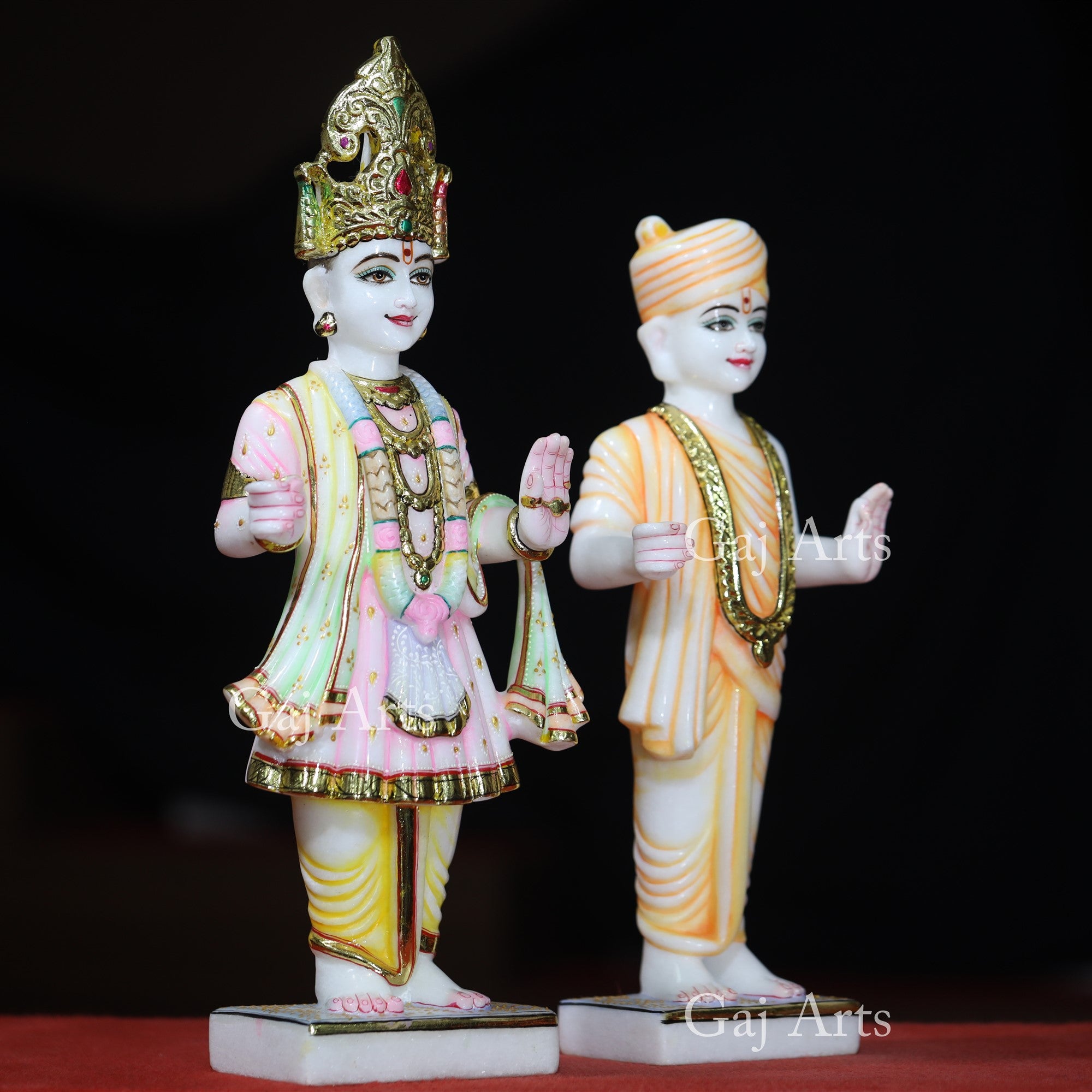 White Makrana Marble Swami Narayan Idol | 18 Inch