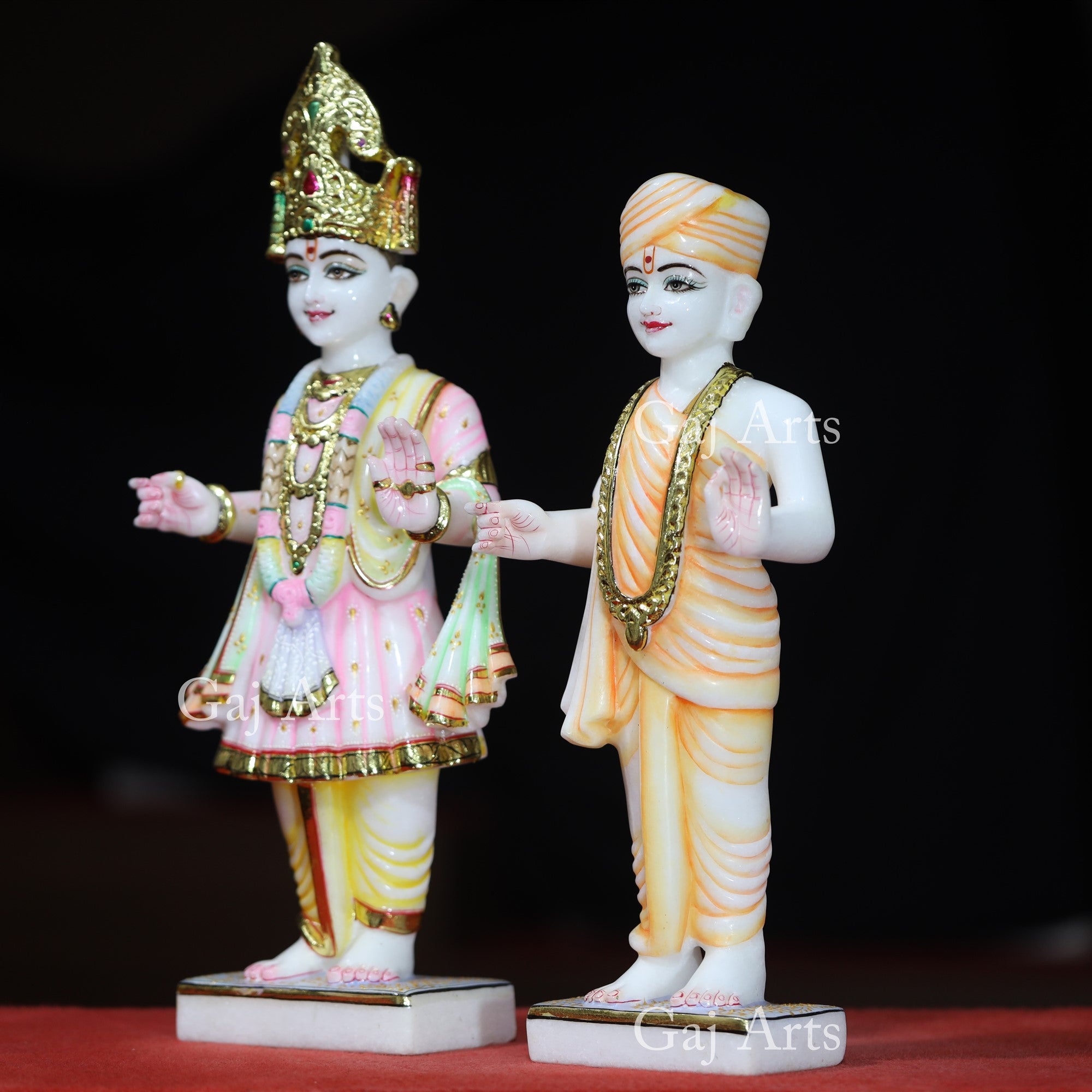 White Makrana Marble Swami Narayan Idol | 18 Inch