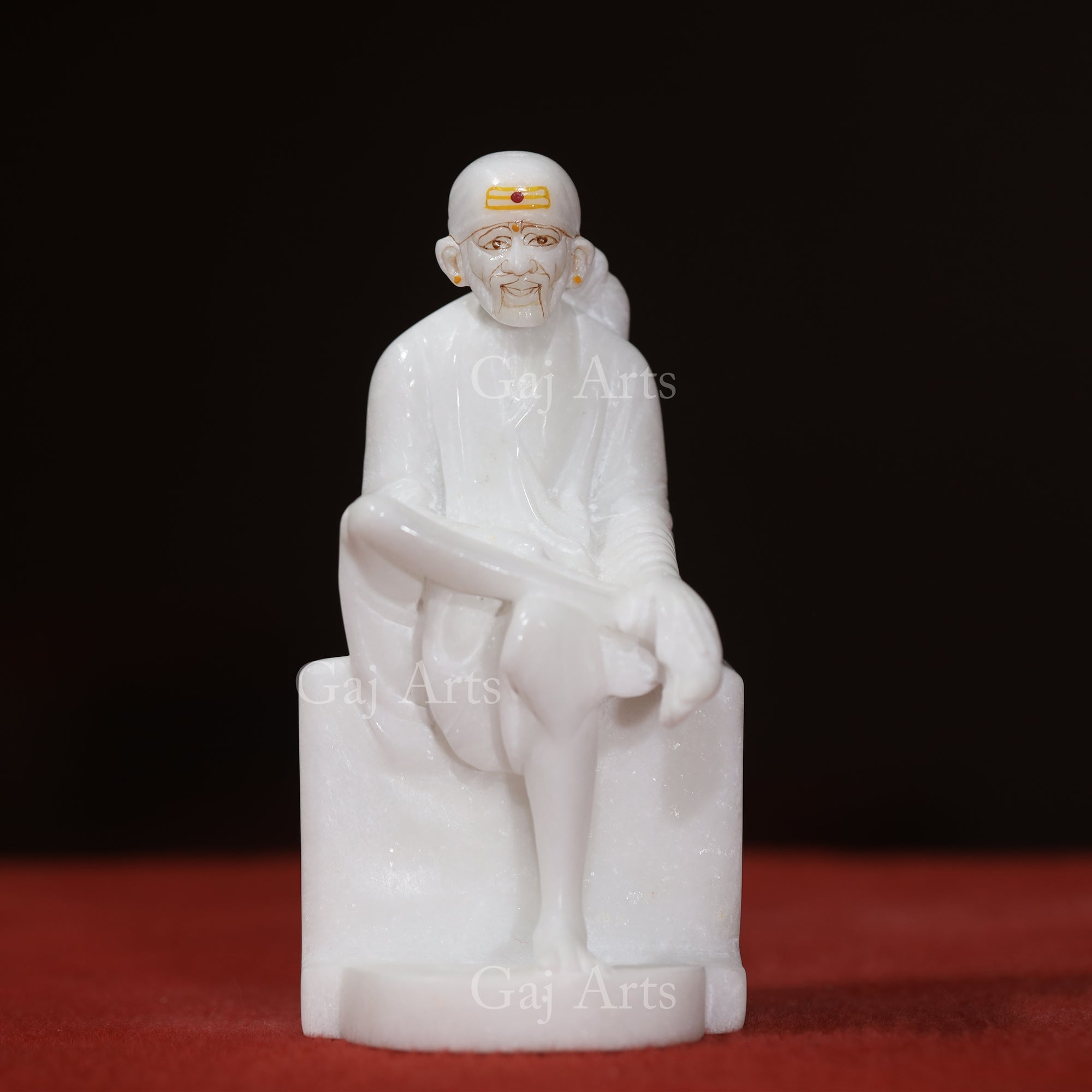 Marble Sai Baba Idol | 6 Inch